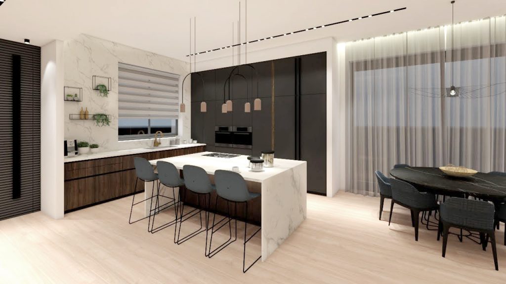 עיצוב מטבח לוילה