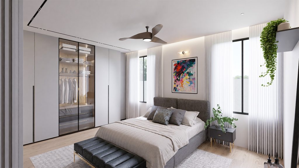 עיצוב פנים חדר שינה